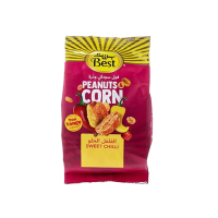 Best Sweet Chilli Peanuts Corn Bag 150gm - Irresistible Crunchy Snack with a Spicy Twist