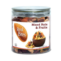 Delicious Real Bites: Mixed Nuts & Fruits (380g) - Perfect Snack for All