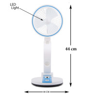 Stay Cool and Connected: Versatile USB Charging Folding Fan with Built-in Light