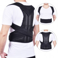 Improve Your Posture with Our Black Back Support Belt - Ultimate Comfort and Corrective Alignment