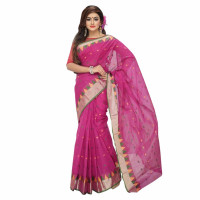 Cotton Saree for Women  With Pendant Free