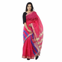 Pink Haf Silk Saree for Women