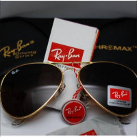 Ray-Ban Golden & Black Sunglasses for Men (Box Free)