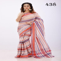 Multicolor  Cotton Anarkoli Saree For Women