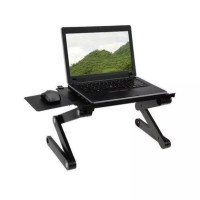 Aluminium Laptop Table T8 - Black: Stylish and Functional Laptop Table for Enhanced Productivity