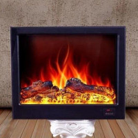 Enhance Your Home Ambiance with the Stunning Firebox Electric Fireplace Insert - LED Burner, Optical Artificial Emulational Charcoal Flame Decoration