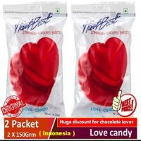 HartBeat Love candy Strawberry -Indonesia-2 Packet X 150Grm=300Grm