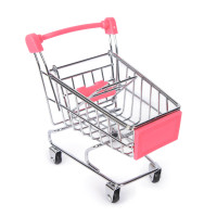 Creative Supermarket Mini Shopping Cart Trolley Metal Simulation Kid Toy - Buy Now at [E-commerce Website]