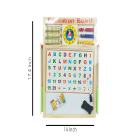 Double Sided Educational Magnetic & Wooden Writing Board | Multipurpose | Size: 17x14 & 16x21 | White & Black Coloring | Ecommerce Site
