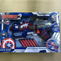 Avengers Captain America Soft Nerfgun Bullet Blaster