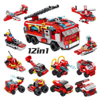 Brain Development City Fire Truck 12 In 1 Lego Building Blocks Toys – 561pcs | Best Kids' Toy Set - 7 Ratings, 3 Answered Questions