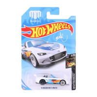 Metal 15 Mazda MX-5 Miata Toy Car - White and Sky Blue | Premium Collectible Vehicle