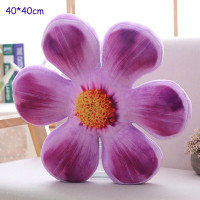 Soft Rose Six Petals Flower Pillow Decorative for Chair, Sofa or Car