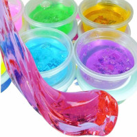 6-Piece Gel Clay Slime Set: Colorful Bowls of Play Dough for Kids!