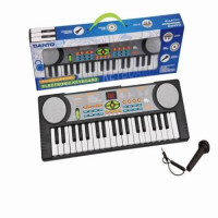 Canto-Electronic 37 Keys Musical Keyboard Piano: 8 Tone, 8 Beats, Tempo Adjusting, Microphone, FM Radio - Perfect Toy Gift