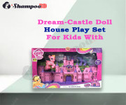 Dream-Castle Doll House Play Set For Kids With Light and Music