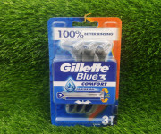 Gillette Blue 3 Disposable Razors With Comfort Gel For Men