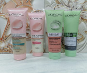 L'Oreal Paris Rare Flowers Cleansing Gel Cream for Dry and Sensitive Skin - Effective Solution for Gentle Cleansing