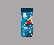Gerber Strawberry Apple Puffs 42gm - Delicious and Nutritious Snack for Babies