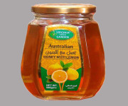 Virginia Green Garden Honey with Lemon 500gm - Natural and Refreshing Honey Infused with Tangy Lemon