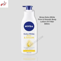 Nivea Extra White Firm & Smooth Body Lotion with UV Filter - 600ml | Shop Now!