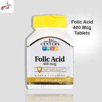 21st Century Folic Acid 400 mcg - Boost Your Health with High-Quality Tablets
