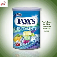 Fox's Crystal Clear Candy Tin - Thailand - 1 Tin X 180gm = 180Grm | Shop Delicious Fox's Crystal Clear Candies Online