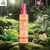 L'Oréal Paris Elvital Heat Protection Spray for Long, Straight Hair, Leave-In Hair Treatment Against Frizz,