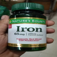 Nature’s Bounty Iron 65 Mg.(325 mg Ferrous Sulfate), 100 Tablets
