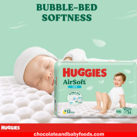Huggies Air Soft Diapers XXL (Over 16kg) 34pcs
