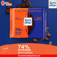 Ritter Sport Dark Chocolate 74% Intense with Cocoa 100G