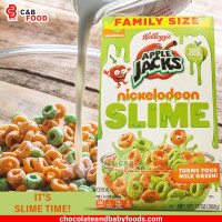 Kellogg's Apple Jacks Nickelodeon Slime Cereal 368G