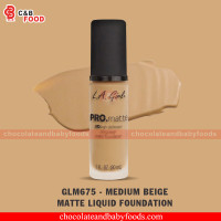 L.A.Girl Pro.Matte GLM675 - Medium Beige Matte Liquid Foundation 30ml