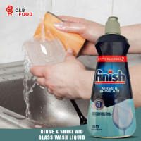 Finish Rinse & Shine Aid Glass Washes Liquid 400ml