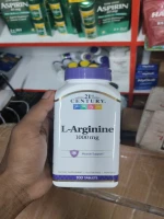 21st Century L-Arginine 1000mg Muscle Support Dietary Supplement 100 Tablets