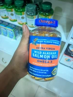 Pure Alaska Omega-3 Wild Alaskan Salmon Fish Oil 1000mg (210 Capsules)